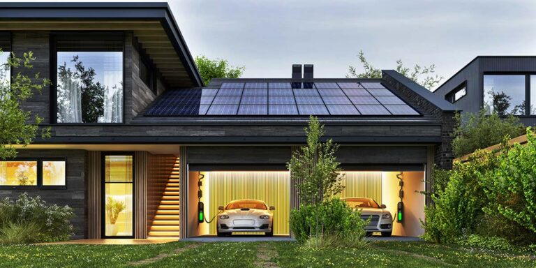 An example of a rooftop solar panel installation, highlighting the growth of Solar Energy in Massachusetts