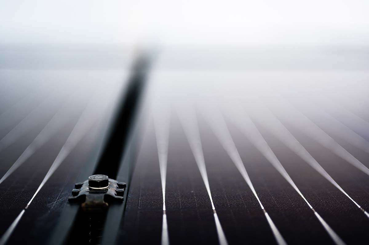 Commercial solar installation in Bernardston MA on rooftop system with aligned solar panels