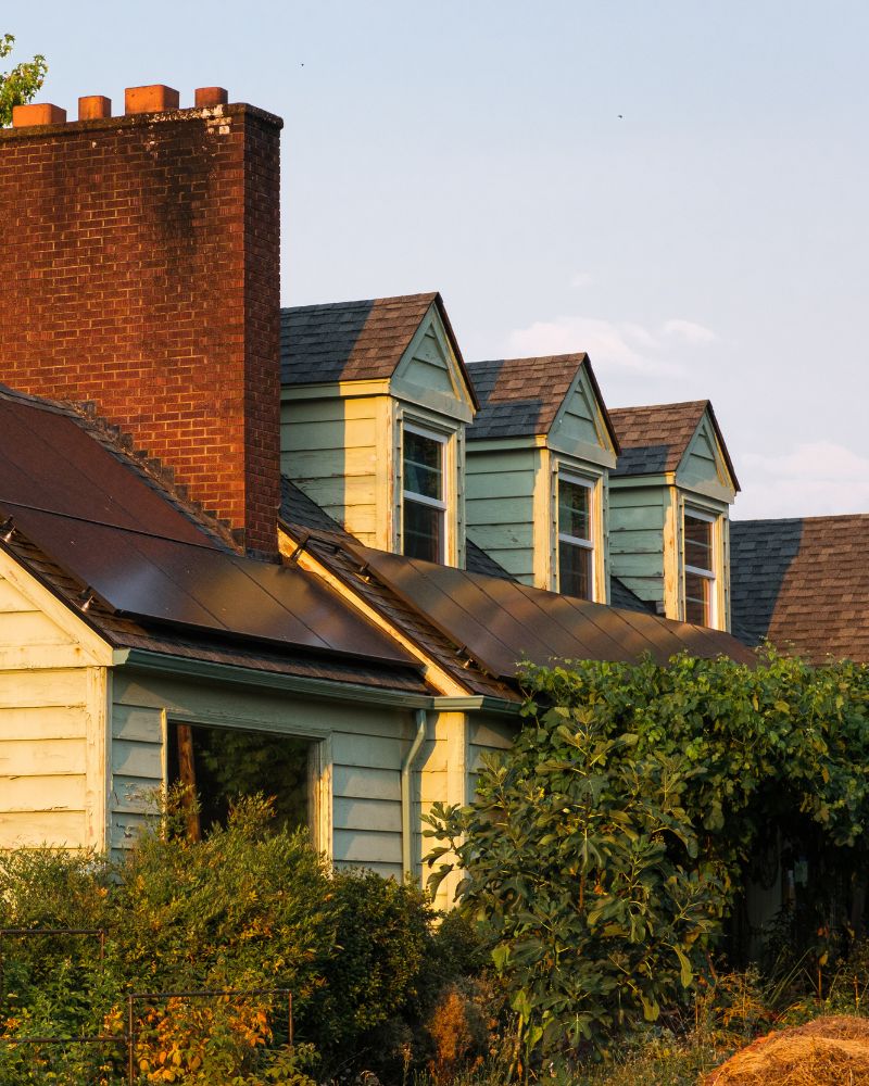 Solar for older homes on an ageing clapboard house